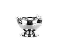 13.5L Large Capacity Stainless Steel Ice Bucket Silver Body Champagne Ice Bucket Ice Bowl Polished Inside and Outside Easy to Clean Suitable for Office Bar Club Or Restaurant