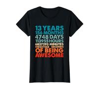 13 Ans 156 Mois d'être génial 13e Anniversaire Adolescent T-Shirt Graphique avec Valeur