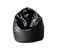 13 CASA - Pouf Dea en Simili Cuir Dimensions 70 x 110 cm 70 x 110 cm Noir