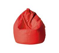 13 CASA - Pouf Dea en Simili Cuir Dimensions 70 x 110 cm 70 x 110 cm Rouge
