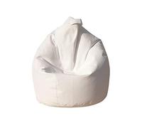 13 CASA - Pouf Dea en Simili Cuir Dimensions 70 x 110 cm Bianco