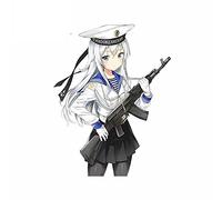 13 cm x 10,1 cm pour Anime Girl The Soviet Army Memorial Day Decal Sunscreen Car