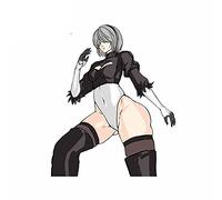 13 cm x 10,7 cm pour Nier Automata vinyle voiture autocollants personnalité décoration anti-rayures fenêtre