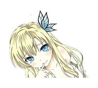 13 cm x 11,2 cm pour Kashiwazaki Sena j'ai peu d'amis voiture autocollants dessin animé Anime