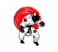 13 cm x 11,3 cm pour les autocollants de voiture en vinyle The Gentle Art of Jiu Jitsu Chimp