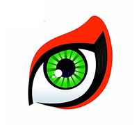 13 cm x 11,6 cm pour Eye Fury Red Car Stickers Réfrigérateur Scratch Proof Anime Decal