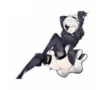 13 cm x 11,7 cm pour NIER Automata Vinyle Autocollant De Voiture Anime Personnalité Étanche Pare-Brise Windows
