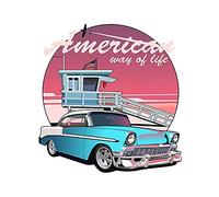 13 cm x 12,2 cm pour l'amérique vinyle voiture autocollants Auto ordinateur portable personnalité décalcomanie planche de surf RV