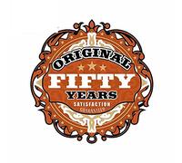 13 cm x 12,6 cm pour les autocollants de voiture d'origine de cinquante ans Laotop Trunk Decal Personnalité de pare-brise