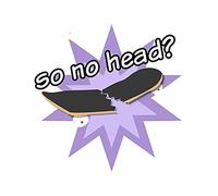 13 cm x 12,7 cm décalcomanie de personnalité pour donc pas de tête vinyle autocollants de voiture Occlusion de planche de surf