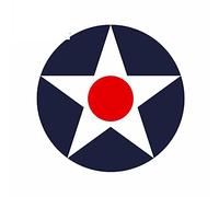 13 cm x 12,8 cm pour US Army Air Corps Aircraft Rounde Funny Car Stickers Trunk