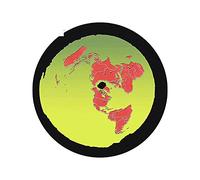 13 cm x 12,9 cm pour la terre plate carte vinyle voiture autocollants réfrigérateur décalque vinyle matériel