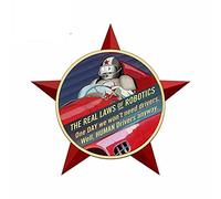 13 cm x 12,9 cm pour les vraies lois de la robotique décalcomanie autocollants de voiture anti-rayures