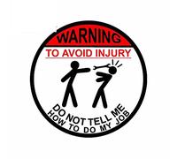 13 cm x 12,9 cm pour Ne me dites pas comment faire signe Fine Decal SUV