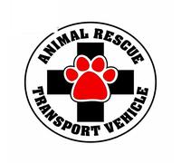 13 cm x 12 cm pour le sauvetage des animaux beaux autocollants de voiture décalque étanche décalcomanies drôles Occlusion Scratch