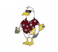 13 cm x 13 cm pour Surfin Sammy vinyle décalque étanche casque de moto climatiseur planche de surf pare-chocs