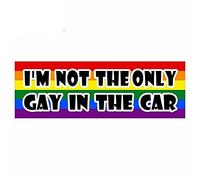 13 cm x 4,4 cm pour je ne suis pas le seul gay dans le signe LGBT