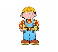 13 cm x 7,1 cm pour Bob le bricoleur Anime voiture autocollants vinyle JDM casque moto