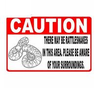 13 cm x 8,5 cm Attention il peut y avoir des serpents à sonnette dans la zone signe autocollant de voiture réfléchissant