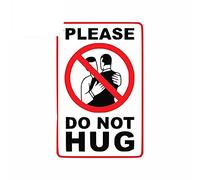 13 cm x 8,5 cm pour s'il vous plaît ne pas étreindre RV voiture autocollants planche de surf Anime moto