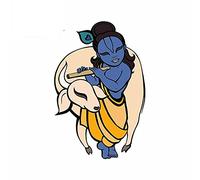 13 cm x 8.7 cm pour Dieu Krishna Autocollants De Voiture Vinyle Étanche Solaire Occlusion Scratch Approprié