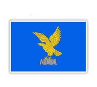 13 cm x 8,8 cm Friuli Venezia Giulia Italie drapeau autocollant Italia Italie coffre de voiture étanche