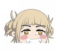 13 cm x 8,8 cm pour Toga Peeker autocollant créatif vinyle voiture Wrap Anime voiture décalcomanies