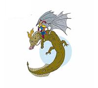 13 cm x 8,9 cm pour super-héros équitation Dragon voiture autocollants dessin animé Anime pare-chocs coffre camion