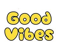 13 cm x 8 cm pour Good Vibes voiture autocollants fenêtre Fine décalcomanie étanche voiture accessoires personnalité