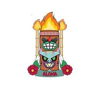 13 cm x 9.1 cm pour Hawaii Tiki Vinyle Autocollants De Voiture Moto Casque Snowboard Étanche Fine