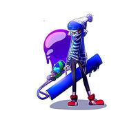 13 cm x 9,4 cm Anime décalcomanie pour Splatoon drôle voiture autocollants personnalité climatiseur étanche
