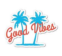 13 cm x 9,4 cm pour Good Vibes autocollant de réparation de voiture accessoires de voiture décalcomanie Anime personnalité