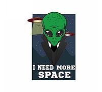 13 cm x 9,4 cm pour j'ai besoin de plus d'espace voiture autocollants bricolage personnalité Windows ordinateur portable