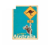 13 cm x 9,8 cm pour bienvenue en australie autocollant de voiture planche de surf réfrigérateur décalcomanie VAN Scratch