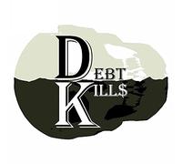 13 cm x 9,9 cm pour la dette tue autocollant de voiture moto ordinateur portable planche de surf réfrigérateur décoration pare-brise