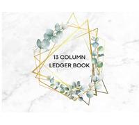 13 Column Ledger Book for Women: A Practical Simple Tracking Income and Expenses Accounting Record Book for Personal and Small Business Use