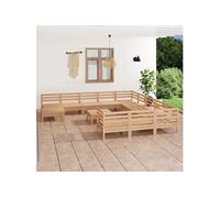 13-delige Loungeset massief grenenhout3083329