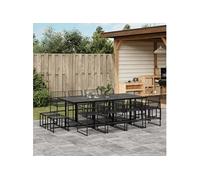 13-delige Tuinset poly rattan zwart3295055