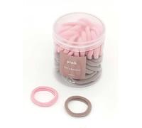 13 di Ilaria - 50 Élastiques Cheveux Roses - Sans Métal - Doux et Solides