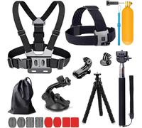 13-en-1 Accessoires pour Gopro, Kit d'accessoires pour caméra d'action Compatible avec GoPro Hero 13 12 11 10 9 8 Max 7 6 5 4 Black SJ4000 et Autres caméras de Sport