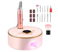 13-en-1 Ponceuse à Ongles Electrique sans Fil - 35000 RPM, Batterie 4000mAh & Affichage LED - Appareil Manucure Pédicure Professionnel pour Soins des Pieds - Ideal Débutants et Experts (10h Autonomie)