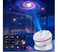 13 en 1 Projecteur Ciel Etoile, Planetarium Projecteur, Rotatif 360° Projecteur Galaxie 4K HD avec Minuterie, 6 Modes d'éclairage
