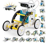 13 en 1 Robot Solaire, Robot Jouet Enfant Maquette Voiture Jeux de Construction Robotique Éducative Exterieur Experiences Scientifiques Cadeau Anniversaire pour Garçon Fille 10 11 12 13 14 Ans
