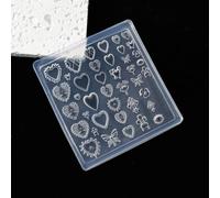 13 formes uniques de Nail Art 3D en Silicone transparent avec des sculptures de Jades complexes pour les stylistes, moules de Nail Art