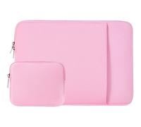 13 Inch Laptop Sleeve Compatible with MacBook Air/Pro 13 Inch M1 M2 M3 M4 A2337 A2338 A2681 A3113 A3240 Carrying Case with Accessory Pouch (Pink) Rose