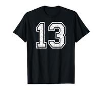 13 Matching Universitaire Grunge en équipe de Sports d'équipe numéro Treize T-Shirt
