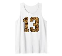 13 Numéro Leopard Treize Team Sports Varsity Matching Débardeur