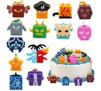 13 Pcs Bl-Ox Fruits Figure Décoration Ornements, Animation Figurines Décoration, Figurine Miniature Collectionner Bl-Ox Fruits Fournitures Décorations Gâteau pour Anniversaire Enfant