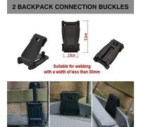 13 Pcs Outdoor Tactical Gear, Tactical Backpack Multi - Function Snap, Boucle Spéciale Pour L'extérieur, Mini Métal Sac À Dos Snap Set Pour L'alpinisme, La Pêche Et D'autres Activités