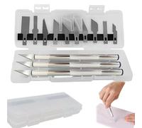 13 Piece Scalpel Set with 3 Craft Knives und 10 Replacement Blades, Carving Craft Knife Set for Scrapbooking